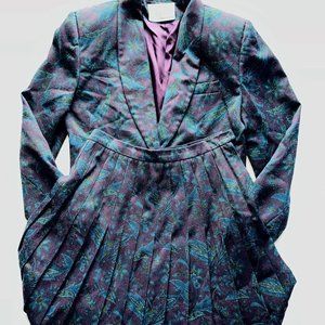 Vintage First Edition Paisley Skirt Suit -- Stunning! (Size 4P)